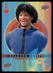2022 UD Goodwin Champions Playing Cards #8 HEARTS Shaedon Sharpe - Basketball